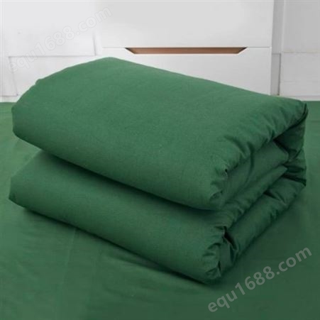 单人棉优质军绿色棉花被子学生军训棉花被单位宿舍加厚保暖棉被褥
