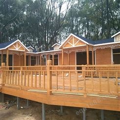 生态木屋定制 造型美观坚固耐用 度假村木房子