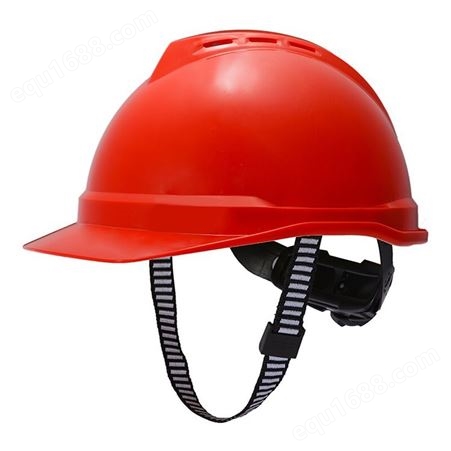 梅思安MSA 10146614 V-Gard 豪华型安全帽 红色PE 一指键 针织布