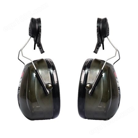 3M H7P3E挂安全帽式降噪音30db工地耳罩耳塞搭配安全帽使用黑色
