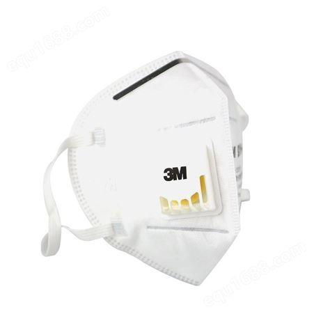 3M 9501V+ KN95 防粉尘口罩防颗粒物耳戴式呼吸阀防护口罩 环保装